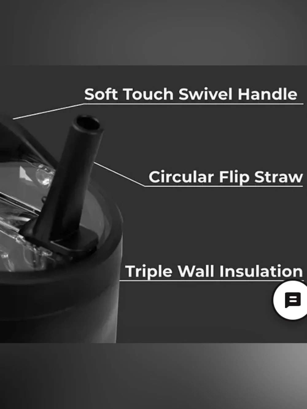 HydroJug Black Matte Insulated Tumbler